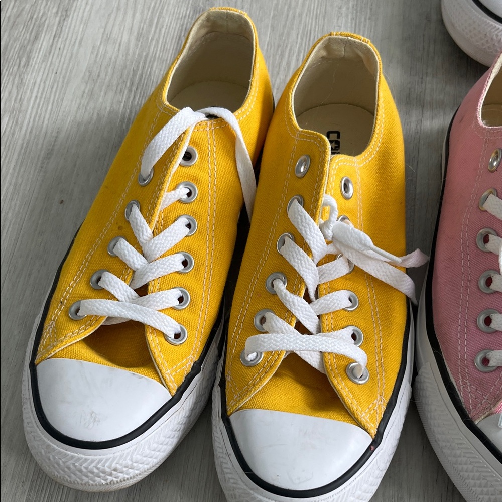 Converse Canvas Sneakers — Hot Pink, Yellow, Light Pink, Red - Picture 6 of 7